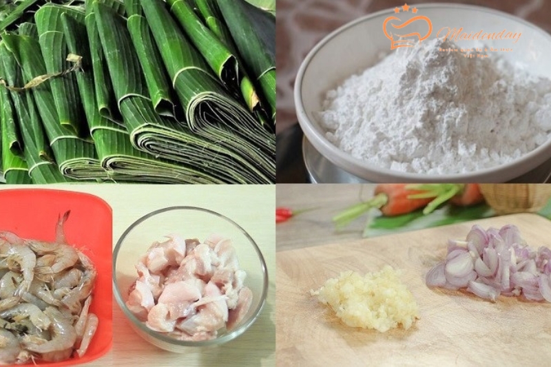 Nguyên liệu làm bánh lọc gói